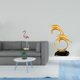 thumbnail image 2 of Escultura De Resina De Flamenco Y Delfín, Figura De Arte Moderno Con Soporte De Metal Para Decoración Del Hogar, Jardín, Escritorio, Entrada, Armario, Oficina, Chimenea O Mesa., 2 of 8
