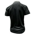 thumbnail image 4 of UVEASISHA Men Big and Tall Golf Shirts Golf Polo Shirts for Men with Pockets Short Sleeve Quick Dry Moisture Wicking 4-Way Stretch Summer Athletic Polo Shirts,Black XXXL, 4 of 5