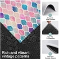 thumbnail image 3 of Multi Color Moroccan Checkered Pattern Kitchen Rugs Sets Of 3,Kitchen Runner Rugs Non Skid Washable,Decorative Kitchen Floor Mats for Kitchen,Sink,Laundry,17"x30"+ 17"x47" + 17"x59", 3 of 6