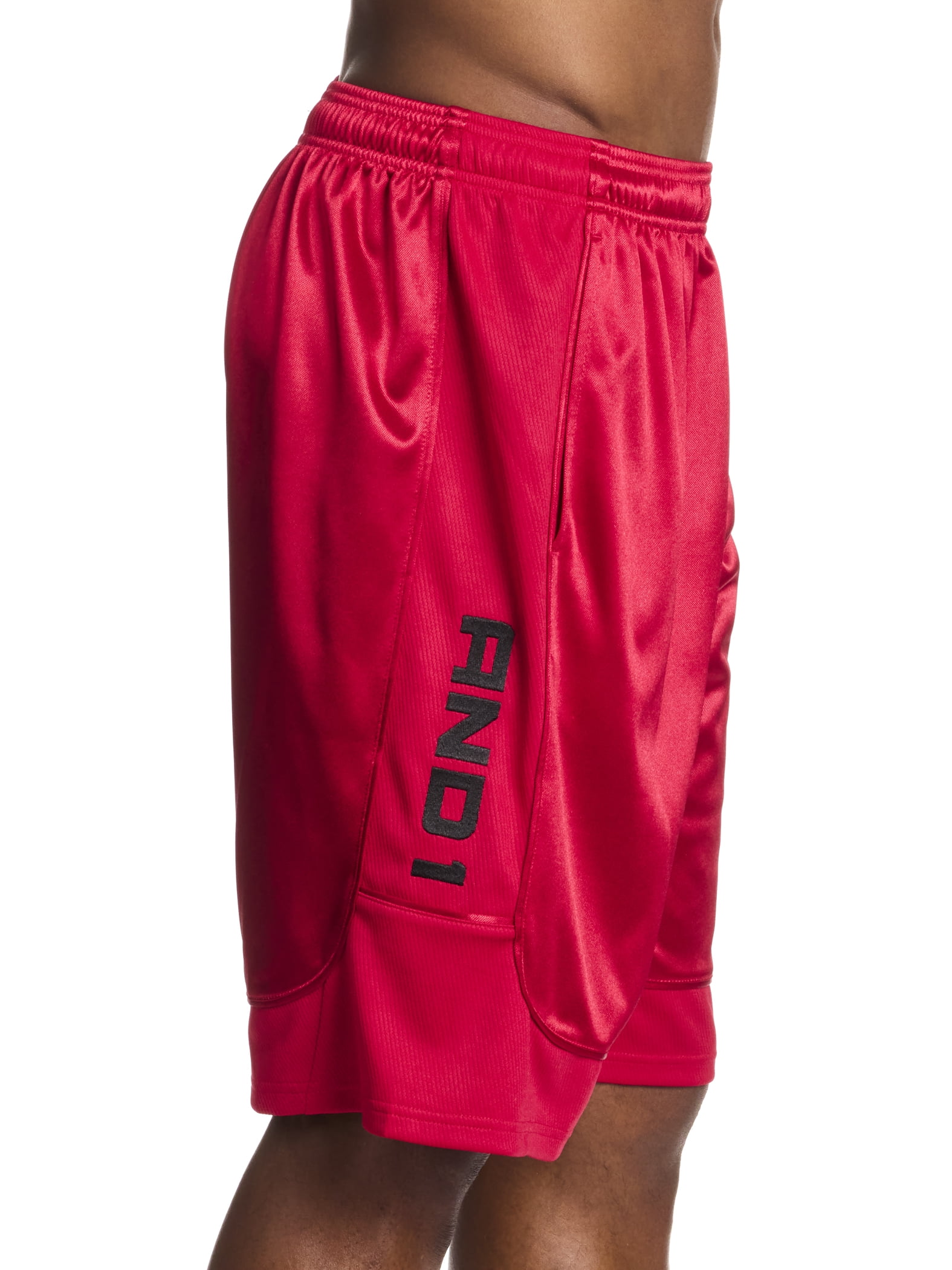 AND1 Men's and Big Men's All Court Short, 11" inseam, up to Size 5XL