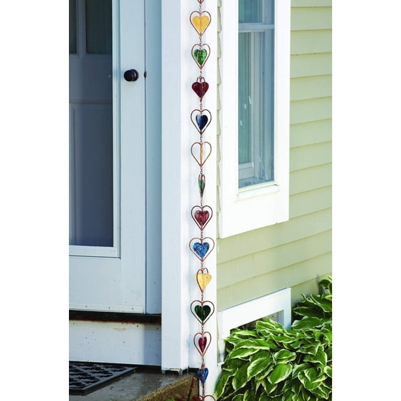 Multicolor Heart Rain Chain