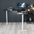 thumbnail image 3 of VIVO Black / White Electric 75" x 63" Corner Standing Desk, L-Shaped Workstation, 3 of 3