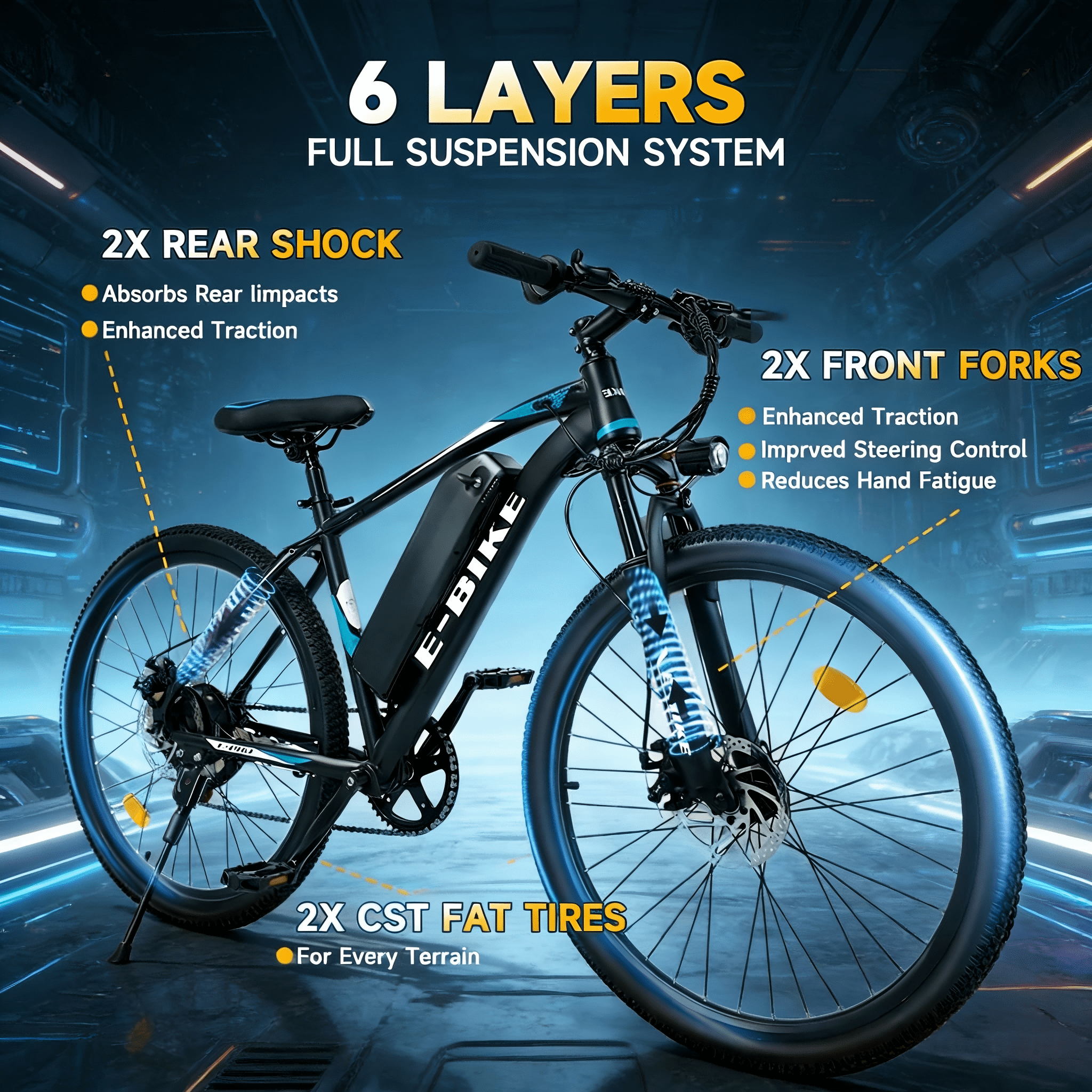 SHCNTEKU 26Inch 45Miles 25MPH 7 Speed Commuting Ebike 750W Motor E Mountain Bike with 36V 432Wh Removable battery Electric bicycles for Adults Teens, UL 2849