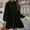 178#Black, variant on Dwaogom Women's Classic And Fashionable Solid Color Hem Pleated Long Sleeved Round Neck Dress Plus Size Dress Black Midi Dress For Women Strawberry Dress Woman