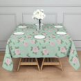 thumbnail image 3 of Pioneer Flower Floral Print Pattern Square Tablecloth, Waterproof Wipeable Spillproof Washable Table Cover for Home Kitchen Party Decor, 42"x42", 3 of 6