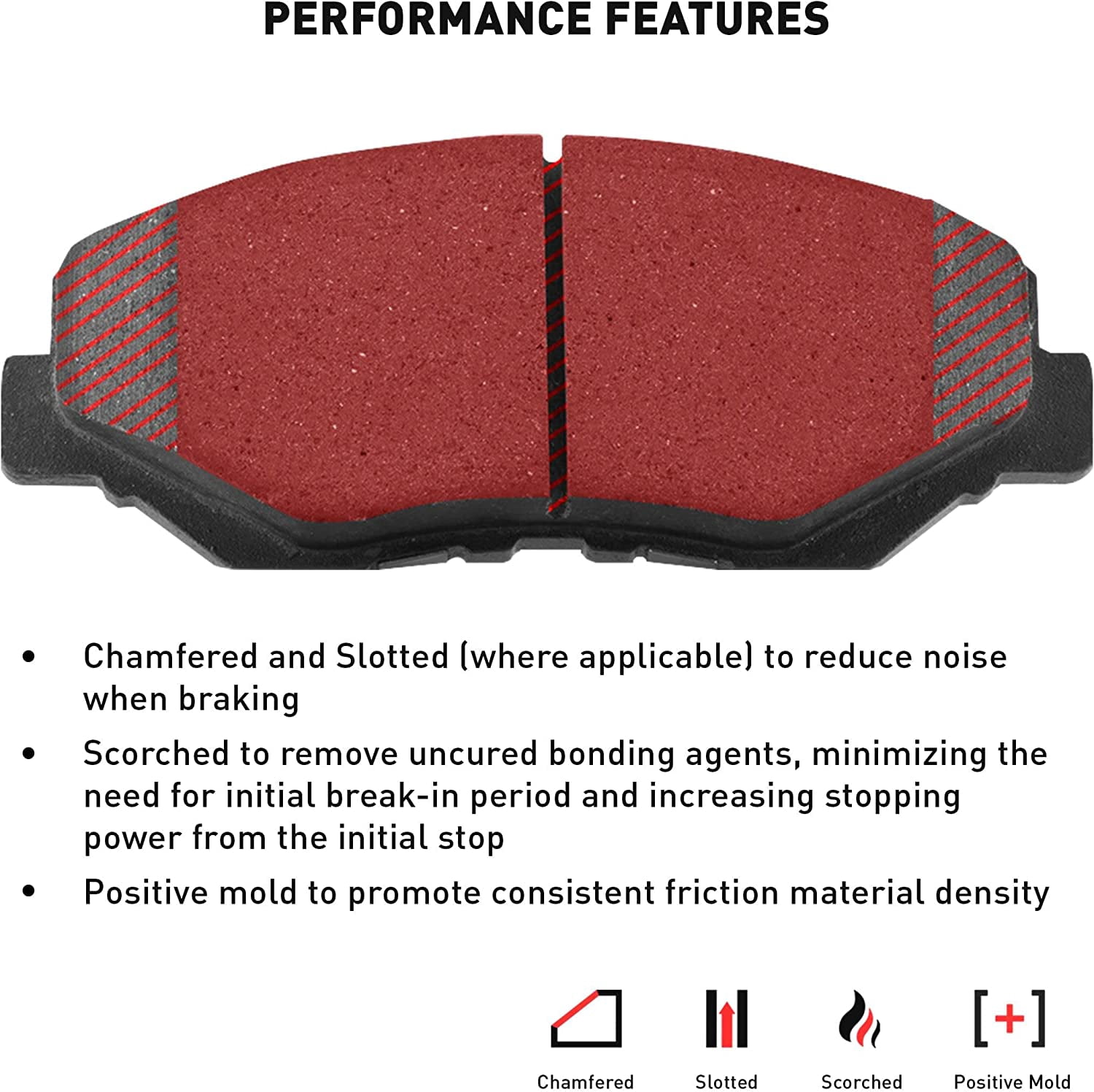 Dynamic 1214-0931-00 DFC Heavy Duty Pads - Semi Metallic Fits select: 2003-2011 MERCURY GRAND MARQUIS, 2003-2011 FORD CROWN VICTORIA
