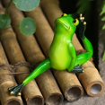 thumbnail image 4 of AMERTEER Green Frog Statue Yoga Frog Garden Decor Statues, 4 of 15