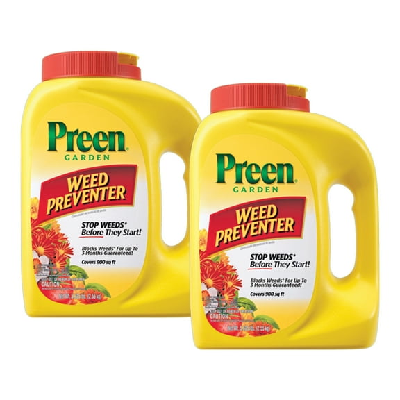 Preen Garden Weed Preventer 11.25 lb. (case Pack of 2-5.625 lb. applicator Bottles) Covers 1,800 sq. ft.