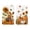 A, variant on Sm:)e Floral Hello Pumpkin Fall Leaves Orange Thanksgiving Kitchen Dish Towels 18x26 Inch Set of 2