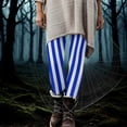 thumbnail image 5 of Guluxicc Women Leggings Stretch Tummy Control High Rise Yoga Pants Halloween Striped Leggings, 5 of 7