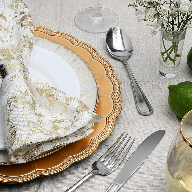 Gold charger plate setting online