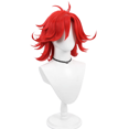 thumbnail image 3 of Peluca de cosplay de Anime Niffty para mujer adulta, pelo corto rojo y amarillo, pelucas sintéticas resistentes al calor, accesorio para fiesta de Halloween, 3 of 4