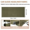 thumbnail image 2 of Ofertas Únicas Tela de Suede 160g Tela de Techo 152 cm L x 61 cm W Tela de Techo para Automóvil Camión RV SUV Barco Automotriz Camel 1 Pc, 2 of 7