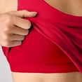 thumbnail image 5 of Hanes CoolDRI Women's Crop Tank with Built-in Shelf Bra, 3-Pack Black/Charcoal/Deep Red L, 5 of 6