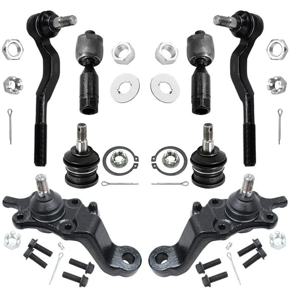 Detroit Axle - Front Tie Rods Ball Joints Replacement for 1995-2004 Toyota Tacoma