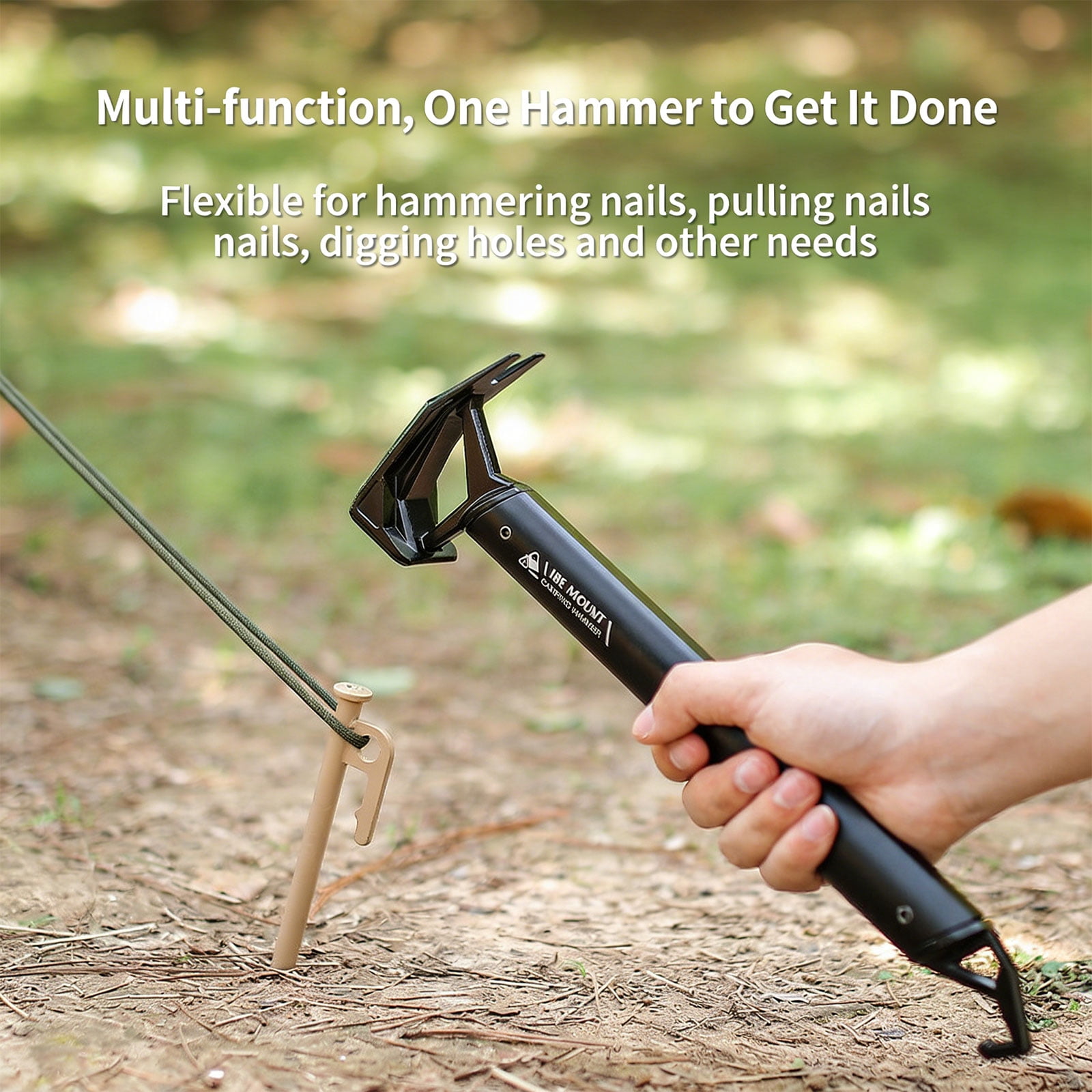 Aluminum Alloy Camping Sinkers With Ergonomic Handle Outdoor Use Sinkers Suitable for Tent Stakes and Outdoor Activity