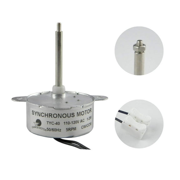 CHANCS TYC-40 110V AC Small Gear Synchro Motor 5/6RPM CW/CCW by Electric Motor Suppliers Micro Motor