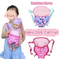 thumbnail image 2 of SharkTRUE Sleeping Clothe Baby Dolly Toy Accessories Doll Toys Carrier Backpack, 2 of 8