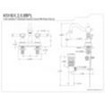thumbnail image 4 of Kingston Brass KS1601BPL 4 in. Centerset Bathroom Faucet, Polished Chrome, 4 of 4