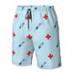 thumbnail image 4 of Fotbe Syringe And Red Cross Trajes de Baño Estampados para Hombre, Shorts de Verano de Secado Rápido, Ropa de Playa, Bañadores-Medium, 4 of 6