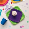 thumbnail image 2 of Square Paper Plates, 7 in, Dark Purple, 16ct, 2 of 2