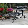 thumbnail image 1 of International Caravan Mandalay Chaise Longue en Fer en Noir, 1 of 4
