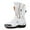 White, variant on JG WOLVES - Motorcycle Boots - All-Season Comfort & Adventure - Waterproof Touring & Off-Road Riding Shoes - For Men & Women,White,37