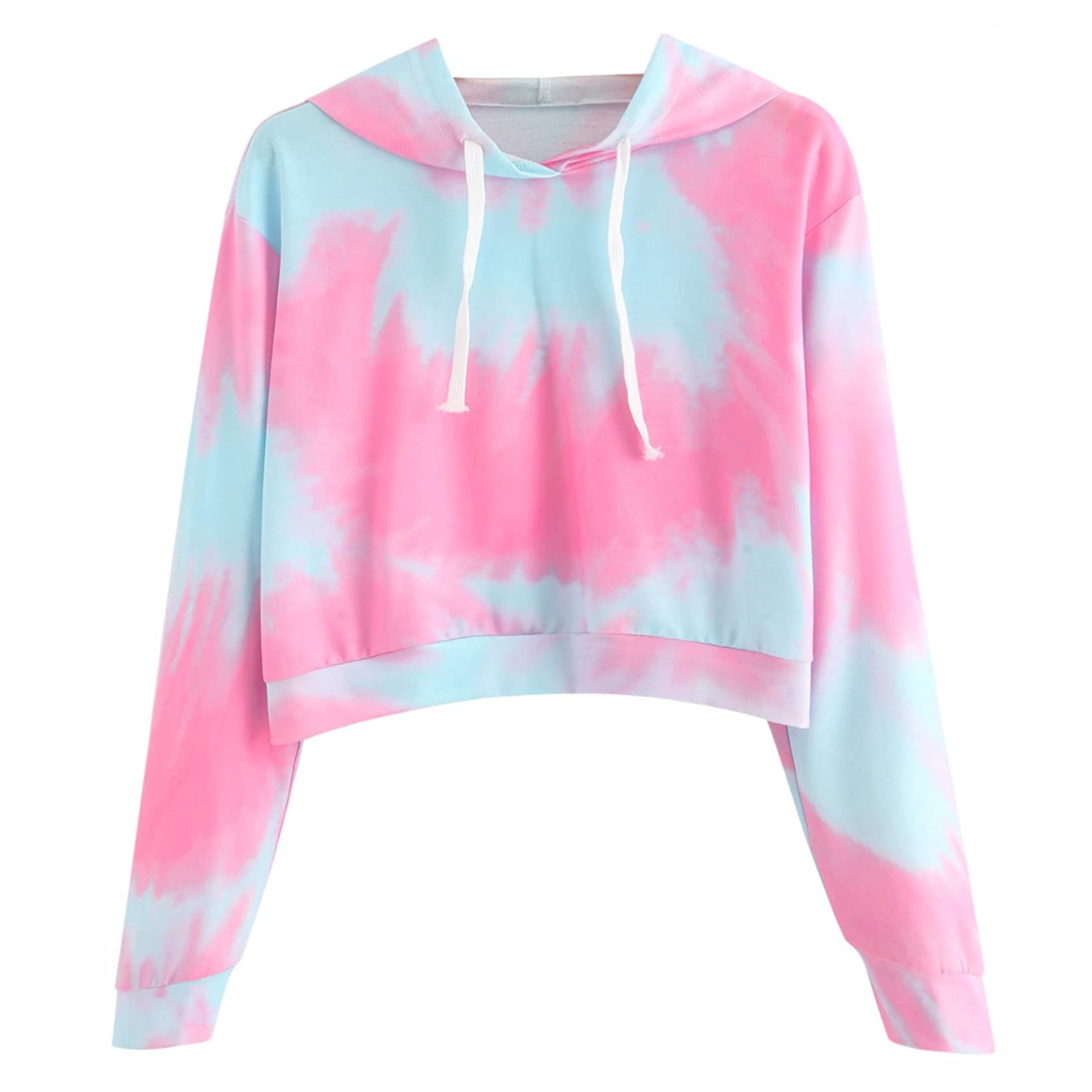 tie dye sweatshirt crop top