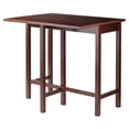 thumbnail image 2 of Winsome Wood Lynnwood Drop-Leaf High Island Table, Walnut Finish, 2 of 12