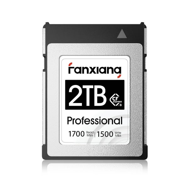 fanxiang 2TB CFexpress Type B Memory Card, Up to 1700MB/s, CF Express Card Type-B RAW 8K Video Recording Compatible with Nikon D5/D6/Z7/Z9, Panasonic, Canon EOS, DJI