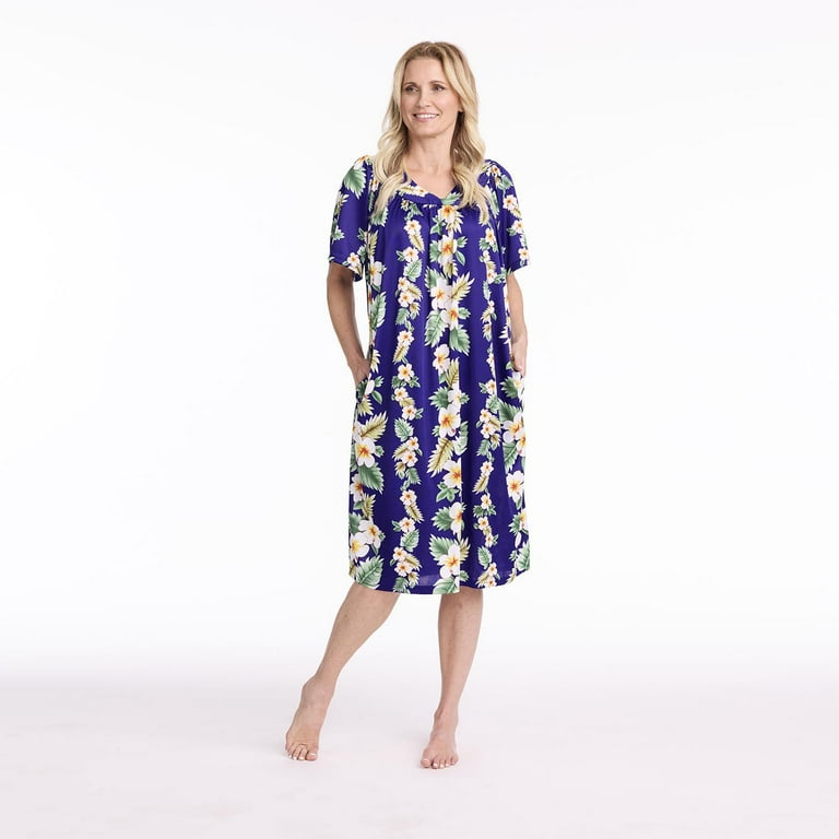 CATALOG CLASSICS Womens Summer Gown, Muumuu House Dress