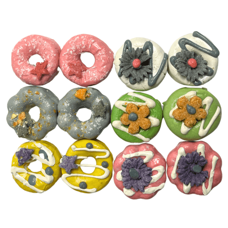 Dozen Delights - Bite Sized Donut Treats (12 Pack)- Rabbits, Guinea Pigs, Hamsters, Chinchillas, Rats, Squirrels & Other Small Animals (4.6 oz.)
