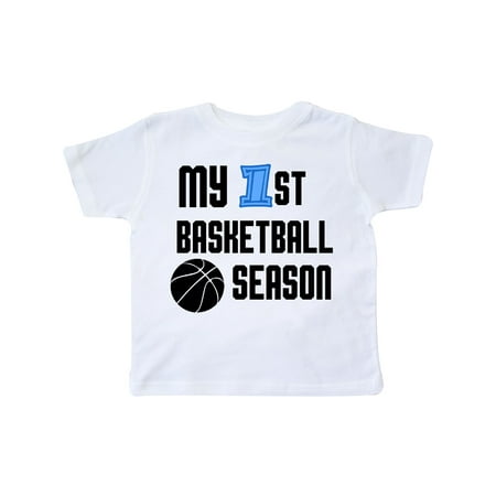 

Inktastic my 1st basketball season Gift Toddler Boy Girl T-Shirt