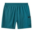 thumbnail image 4 of YuKaiChen Men's Swim Shorts Quick Dry Beach Shorts with Zip Pockets and Mesh Lining Dark green 30, 4 of 10