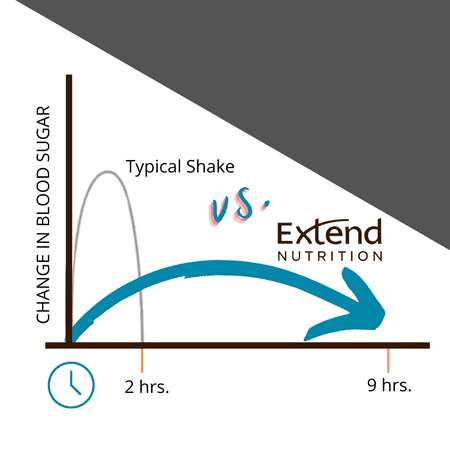 Extend Nutrition Vanilla Protein Shake Mix for Diabetes & Prediabetes, 15 Svgs
