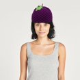 thumbnail image 4 of Jiibva Y2k Beanie for Women Grape Crochet Hats Demon Beanies Cute Hat Grunge Emo Slouchy Warm Knitted Hats, 4 of 7