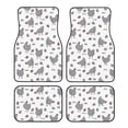thumbnail image 1 of Fotbe Funny Chicken Juego de 4 Tapetes para Auto con Estampado – Alfombrillas de Goma Reforzada, Diseño Antideslizante, Protección para Todo el Año – Vehículos, Autos, Camionetas y SUVs, 1 of 7