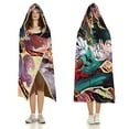 thumbnail image 3 of My Hero Academia Hooded Blanket Poncho, Wearable Hooded Blanket Cozy Soft Warm Plush Fleece Blanket for Adult Women Men, 3 of 7