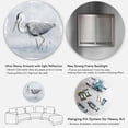 thumbnail image 5 of Designart 'Grey Heron Bird In Lake' Farmhouse Circle Metal Wall Art 36x36 - Disc of 36, 5 of 5