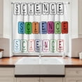 thumbnail image 2 of Ambesonne Periodic Table Kitchen Curtains, Science Letters, 55"x39", Multicolor, 2 of 3
