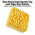 thumbnail image 2 of Slow Rising Cake Squishy Toy with Tiger Skin Pattern and Soft Foam, Single Pack, Yellow, for Relaxation and Desk Fidgeting, Sensory Squeeze Toy, 2 of 3