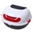 thumbnail image 2 of Universal Motorcycle Rear Top Box, Tail Trunk Boxfor Scooter Luggage Top Lock Storage Carrier Case Helmet Luggage with Universal Mounting Hardware for Scooter, 2 of 7