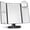 Black, variant on DSR Lighted Makeup Mirror with 2X 3X 10X Magnification, Touch Control, Tri-fold Design, Dual Power Supply, Portable LED Makeup Mirror White