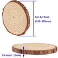thumbnail image 2 of Discos rústicos para manualidades Wood Slices KOHAND, 12 unidades, 16-17 cm, 2 of 6