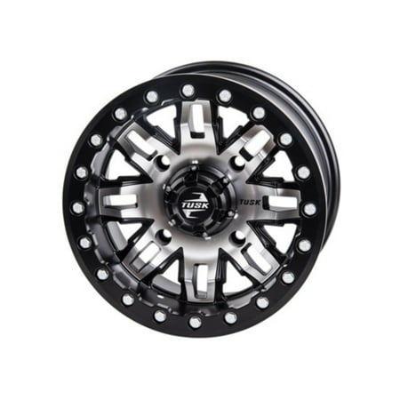 4/137 Teton Beadlock Wheel 14x10 5.0 + 5.0 Gun Metal/Black for Can-Am Defender HD10 DPS 2016-2020