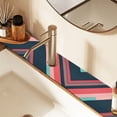 thumbnail image 2 of Yayeee Faucet Mat for Kitchen Sink 30" Diatomite Long Splash Guard Pad, Pink Geometric, 2 of 7