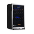 thumbnail image 1 of Restored Newair NWC028SS01-RB Dual Zone Wine Fridge with Adjustable Racks, 28 Bottles, Stainless Steel (Refurbished), 1 of 7