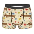 thumbnail image 4 of Goofa Dachshund Dog And Flower Printed Men's Boxer Briefs Underwear, Moisture-Wicking Underwear, Trunk,Soft and Breathable Cotton Underwear-Large, 4 of 9