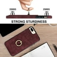 thumbnail image 6 of Case for iPhone 8 Plus / iPhone 7 Plus with Ring Holder Kickstand Card Slots Cover, PU Leather Soft TPU Bumper Shockproof Non-Slip Slim Phone Case for iPhone 8 Plus / iPhone 7 Plus 5.5 Inch,Winered, 6 of 17