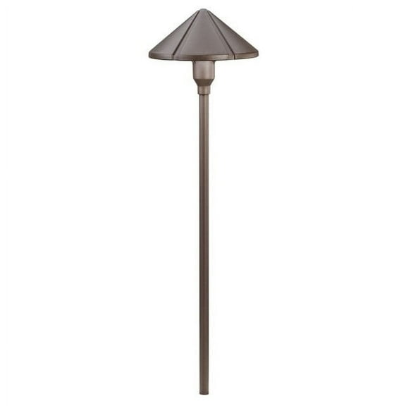 Low Voltage 1 Light Path Lamp 6 Inches Wide-Textured Architectural Bronze Finish Kichler Lighting 15326Azt